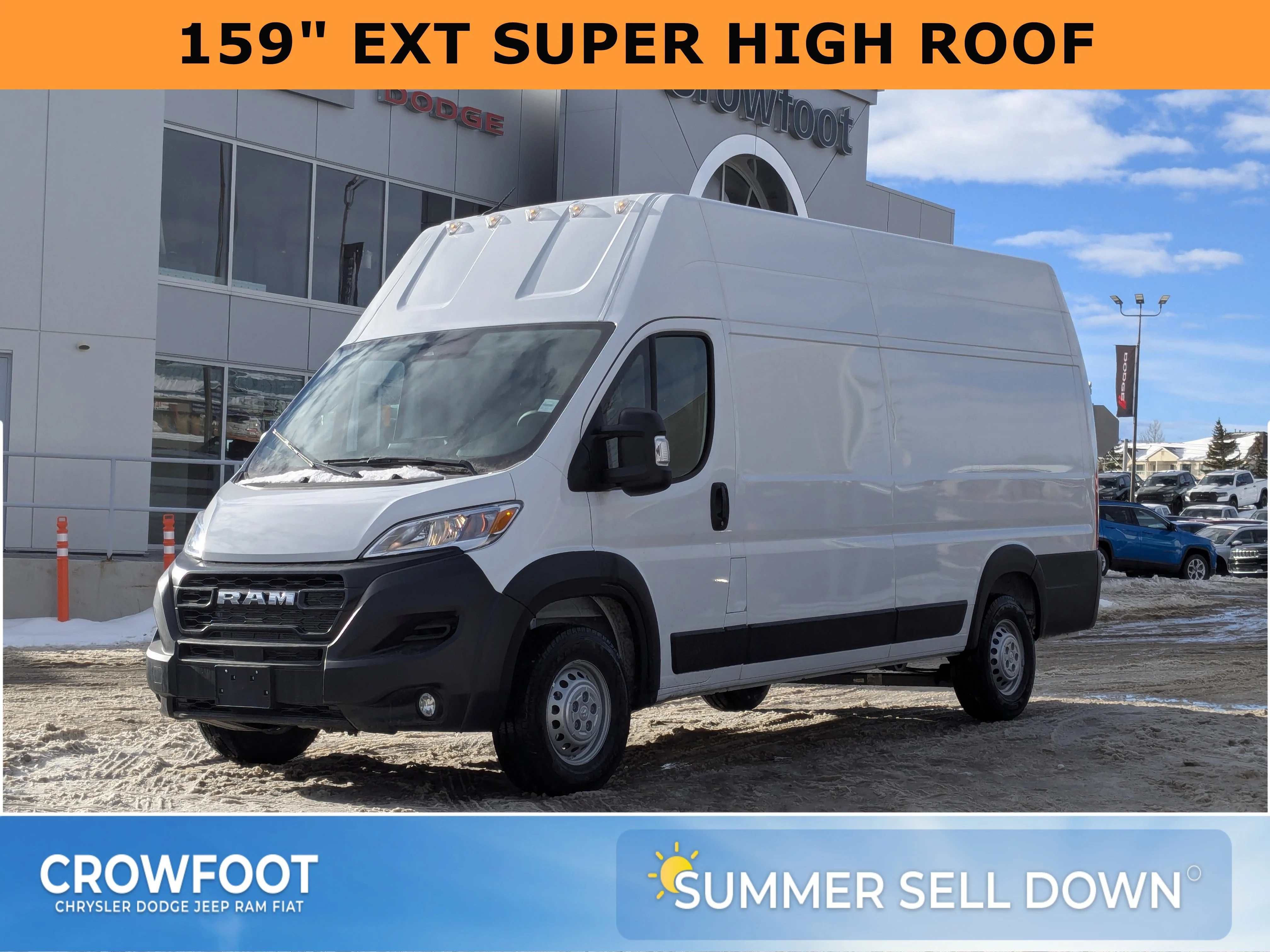 New 2026 White RAM Tradesman - - Super High Roof - Cargo Partition - Adaptive Cruise - Remote Start & tons more! image 1