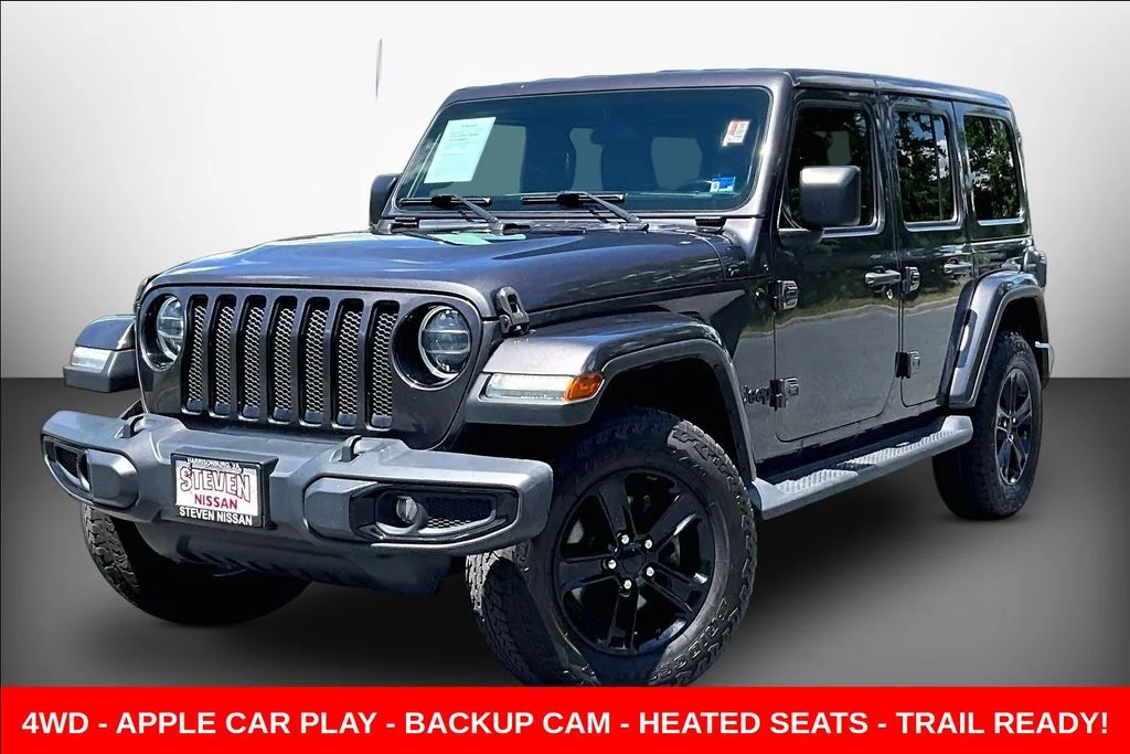 Used 2021 Gray Jeep Unlimited Sahara Altitude image 3
