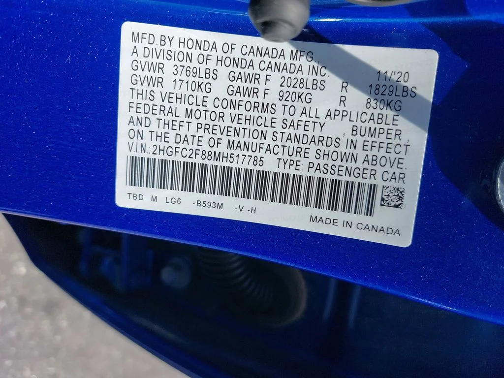 Used 2021 Blue Honda Sport image 32
