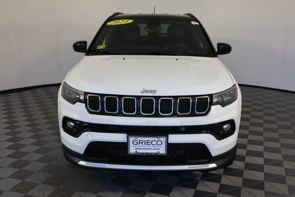 Used 2024 Bright White Clearcoat Jeep Limited image 3