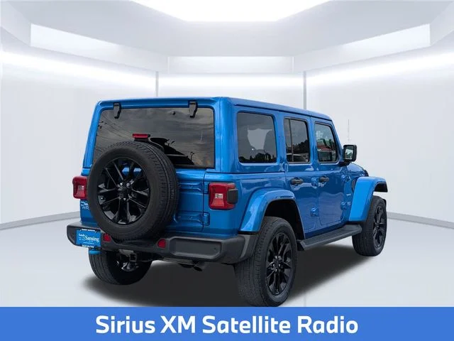 Used 2022 Blue Jeep Unlimited Sahara 4xe image 6