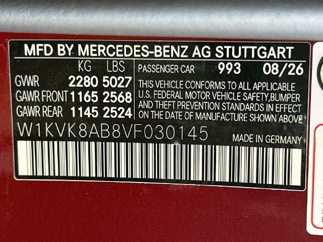New 2027 MANUFAKTUR Patagonia Red Metallic Mercedes-Benz SL 55 AMG® image 31