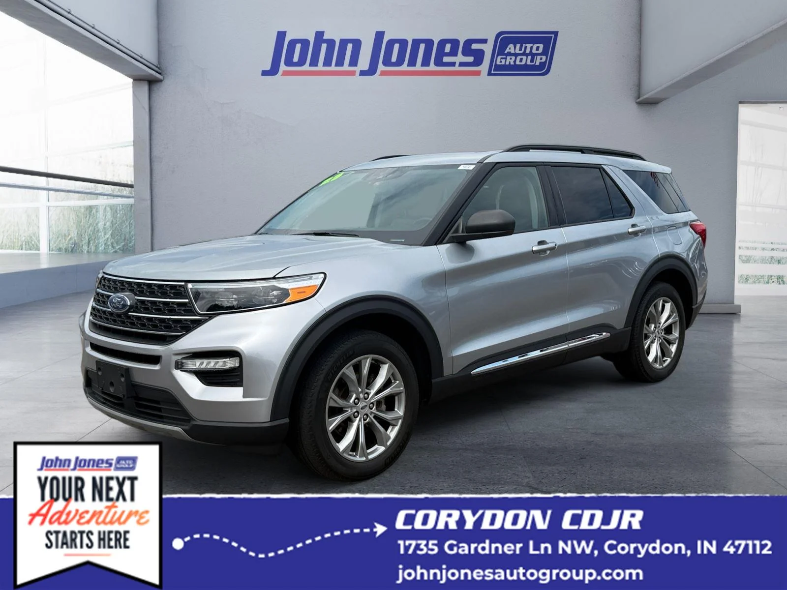 Used 2023 Iconic Silver Ford XLT image 1