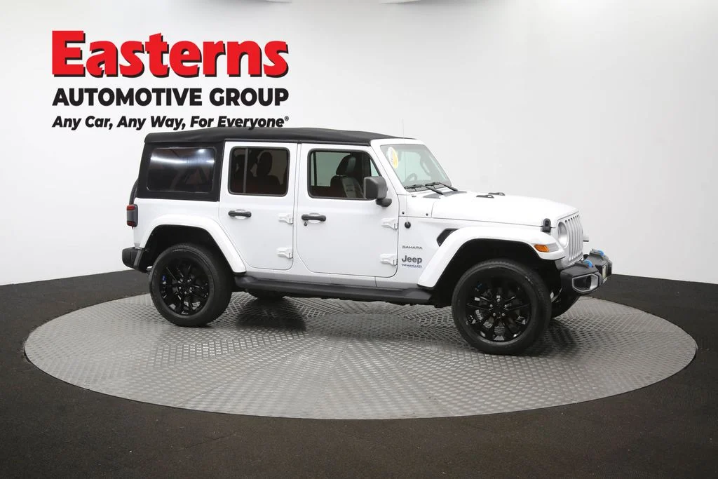 Used 2022 White Jeep Unlimited Sahara 4xe image 48