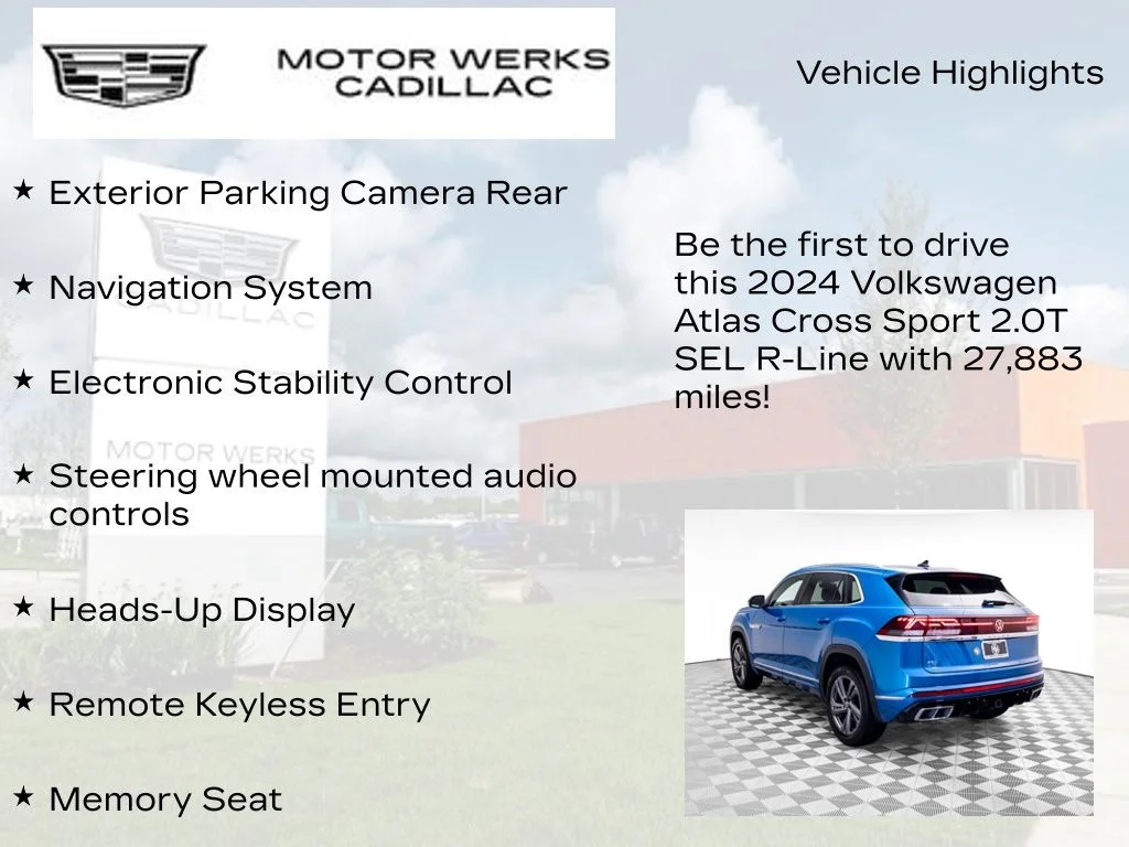 Used 2024 Blue Volkswagen 2.0T SEL R-Line image 12