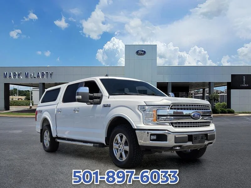 Used 2019 Oxford White FORD LARIAT 4WD SUPERCREW 5.5