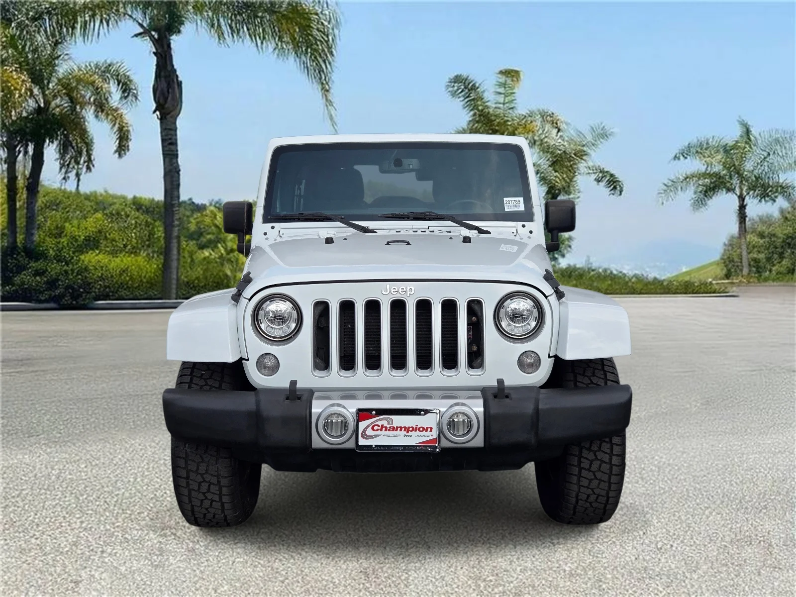 Used 2018 Bright White Clearcoat Jeep Sahara 4x4 image 3