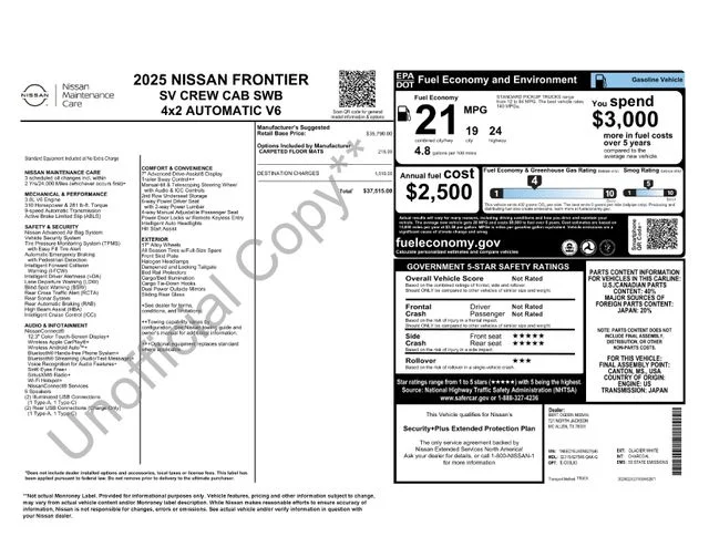 Used 2025 White Nissan SV image 17