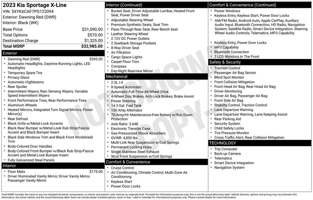 Used 2023 Red Kia X-Line image 28