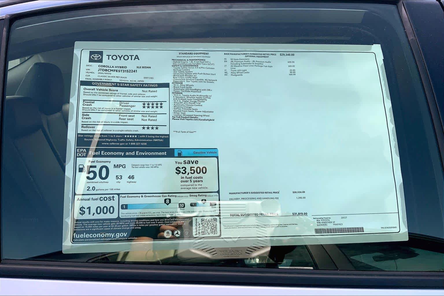 New 2026 Classic Silver Metallic Toyota Hybrid XLE image 21