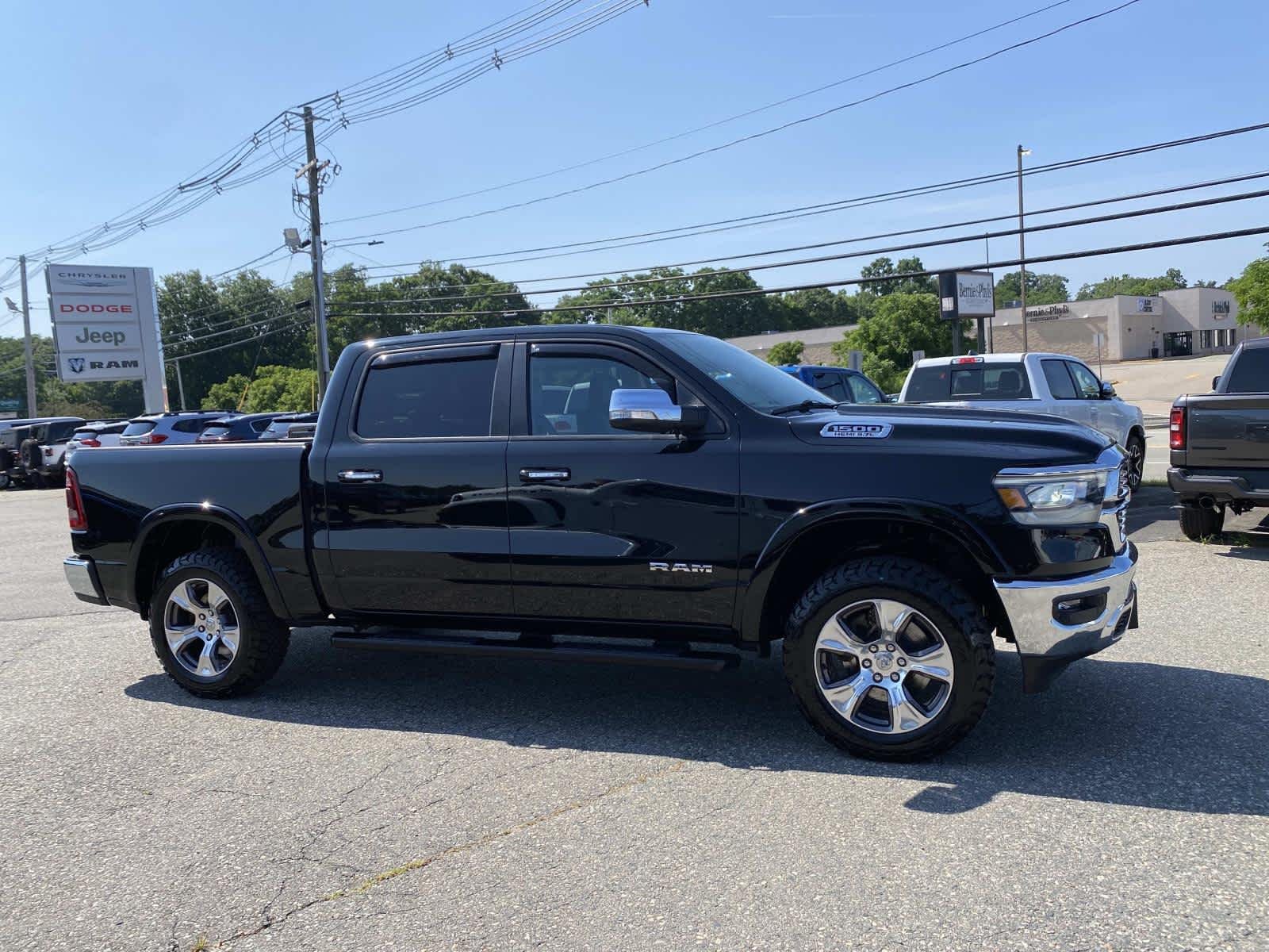 Certified Used 2022 Diamond Black Crystal Pearlcoat Ram Laramie image 2