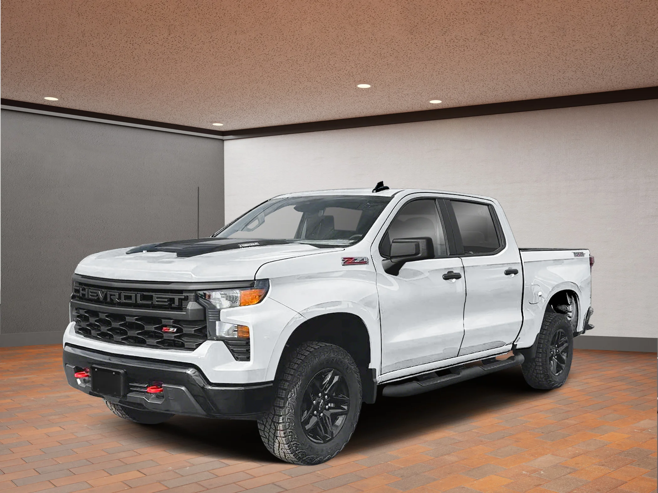 New 2026 Black Chevrolet Crew Cab Short Box 4-Wheel Drive Custom Trail Boss image 1