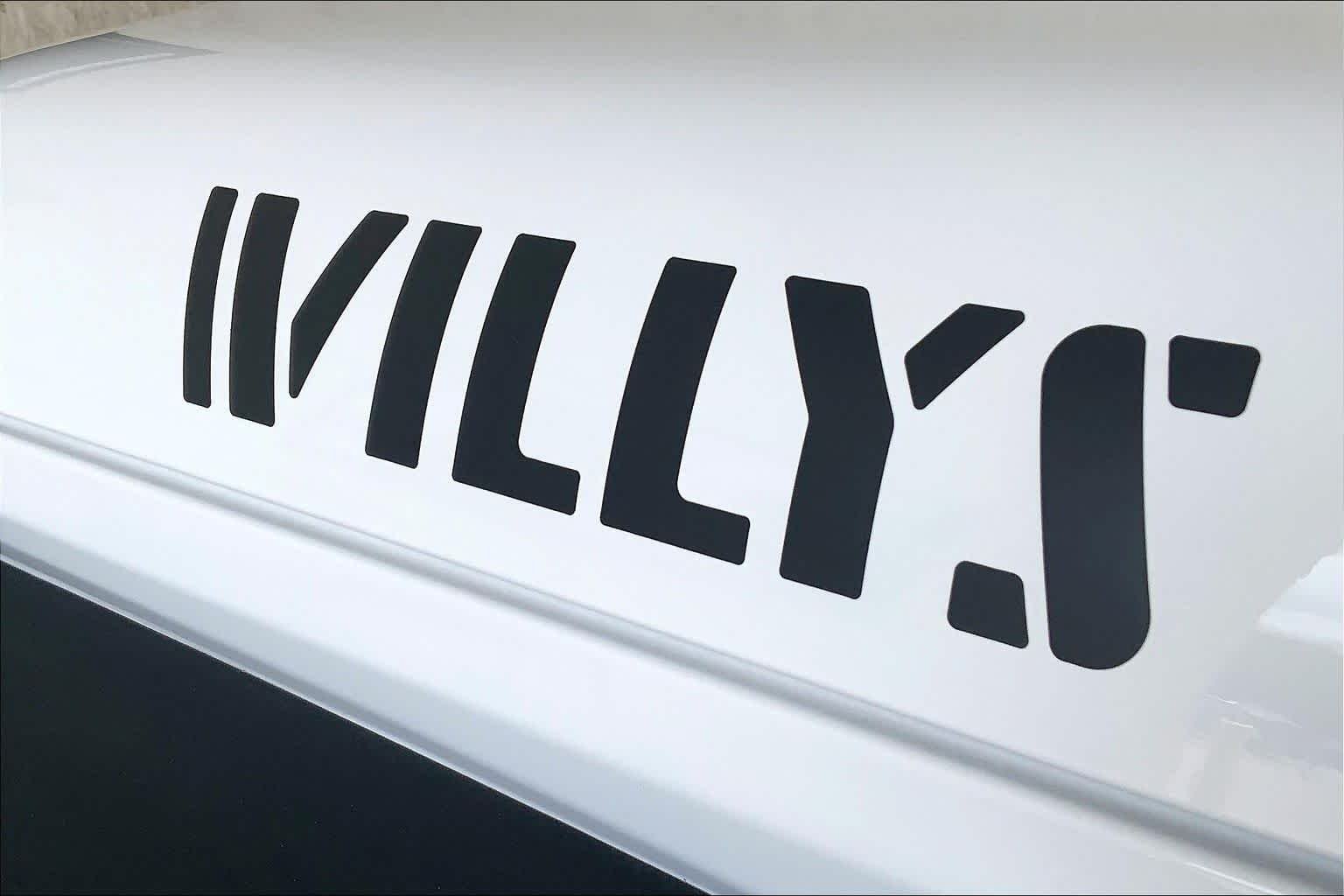 Used 2021 Bright White Clearcoat Jeep Unlimited Willys Sport image 10