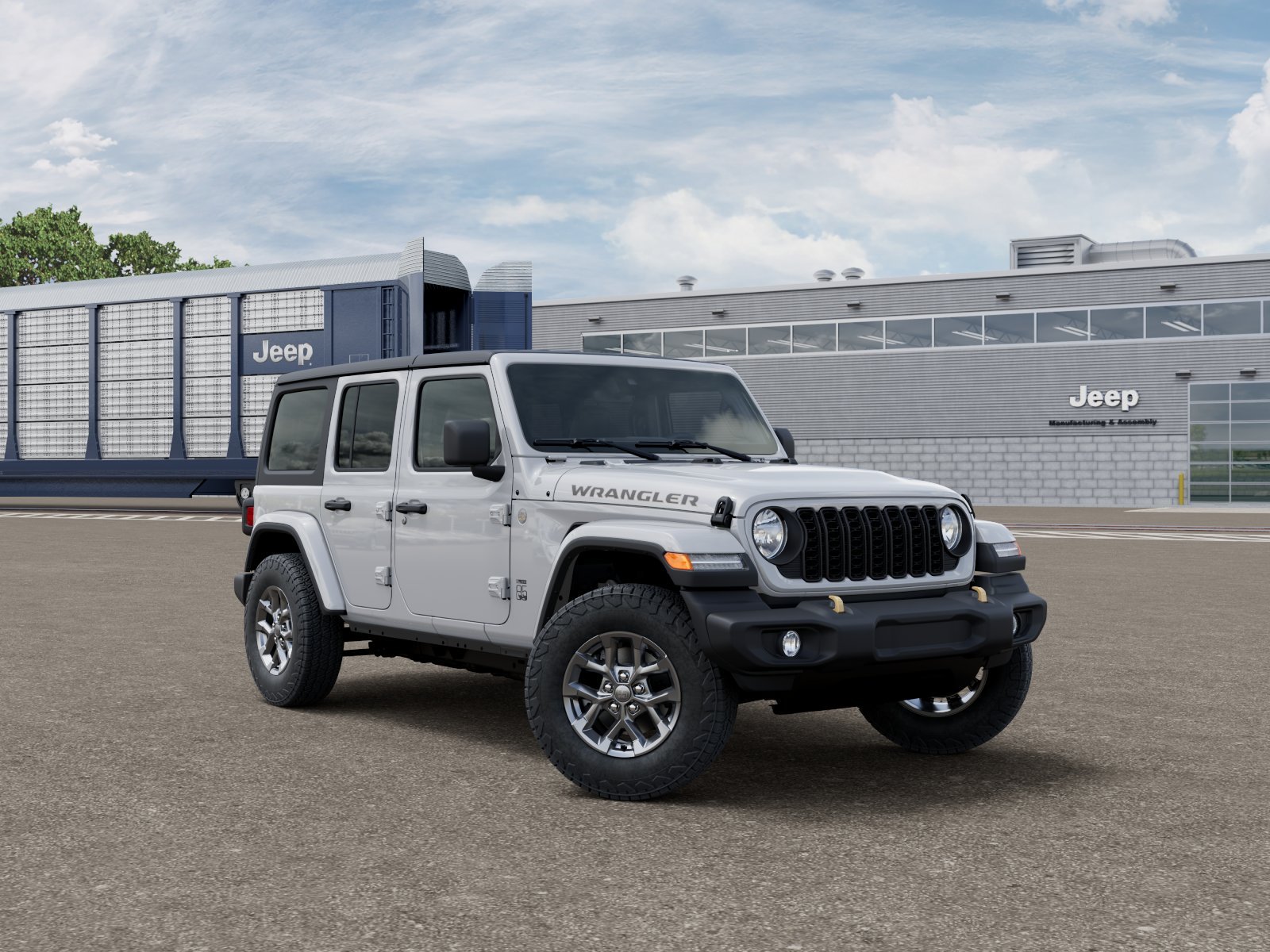 New 2026 Bright White Clear-Coat Exterior Paint Jeep 85th Anniversary image 3