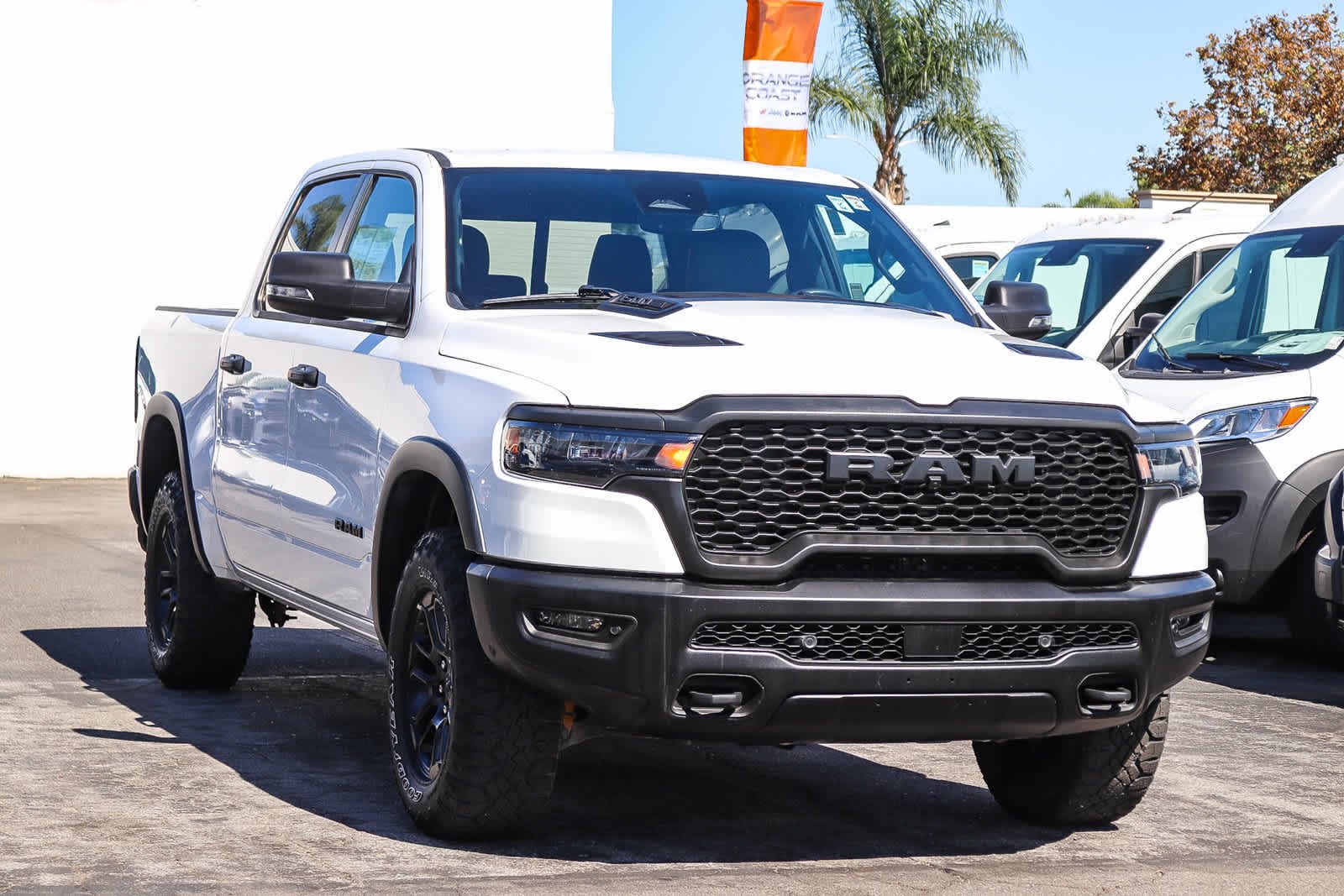 Used 2025 Bright White Clearcoat Ram Rebel image 3