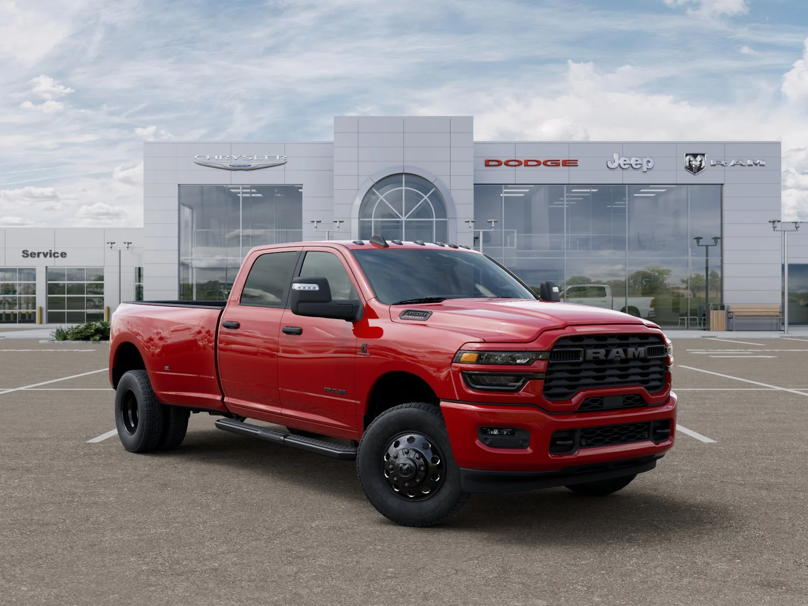 New 2026 Flame Red Clear-Coat Exterior Paint RAM Big Horn image 33