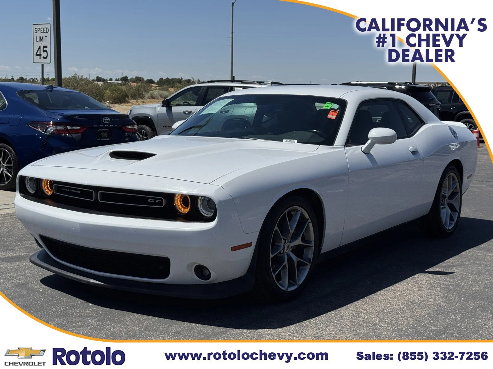 Used 2022 White Knuckle Clearcoat Dodge GT image 3