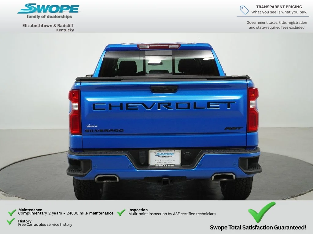 Used 2025 Riptide Blue Metallic Chevrolet RST image 4