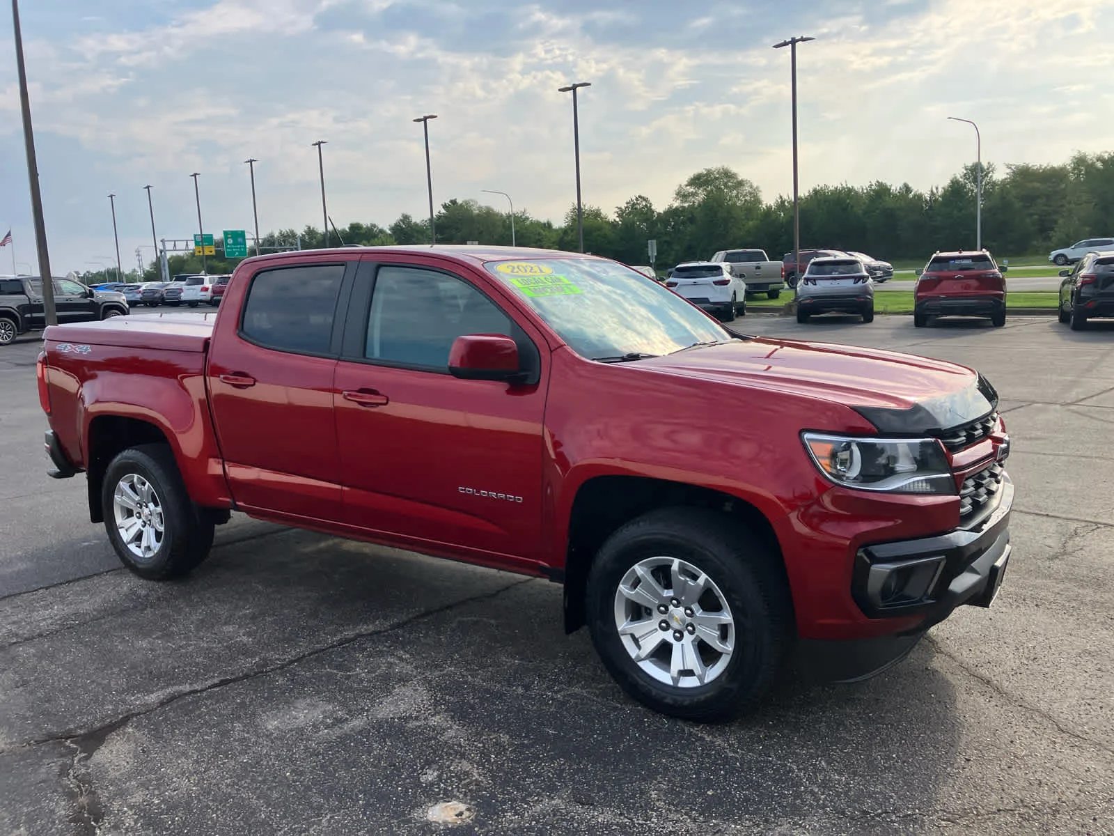 Certified Used 2021 Cherry Red Tintcoat Chevrolet 4WD LT image 4