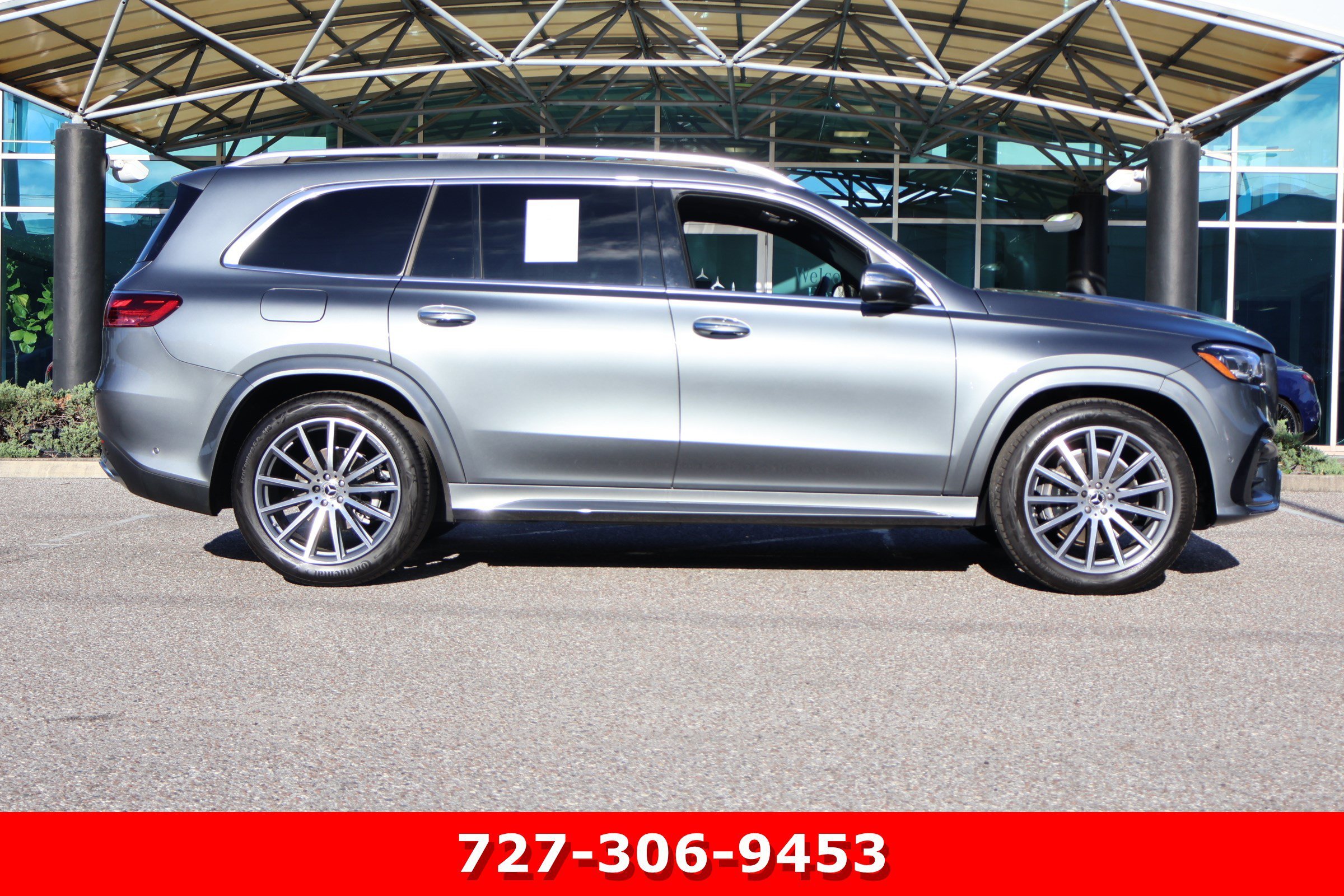Certified Used 2025 Selenite Gray Metallic Mercedes-Benz GLS 450 image 11