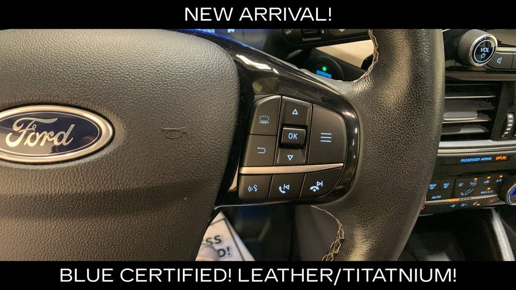Certified Used 2022 White Metallic Ford Titanium image 36