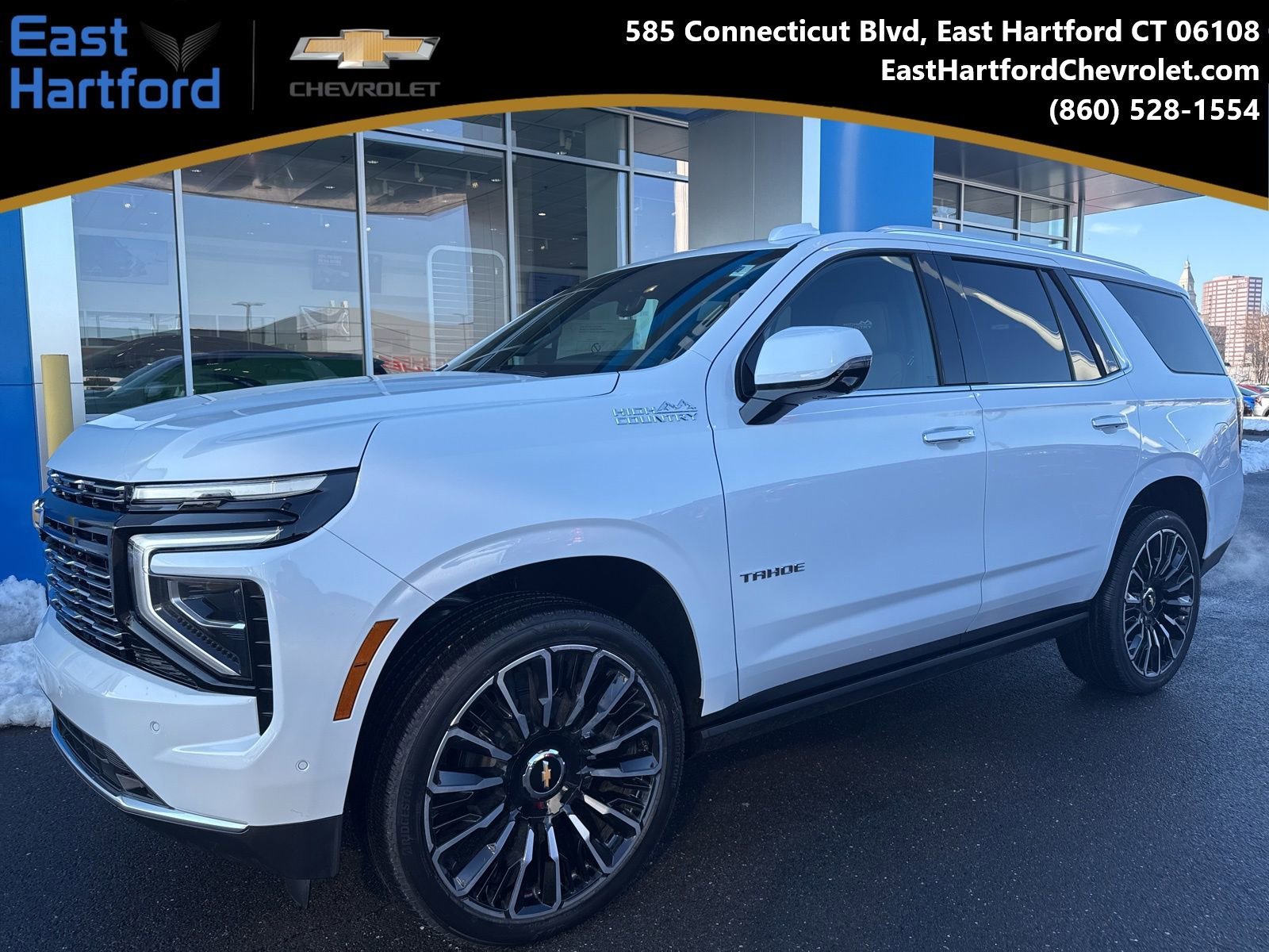 New 2026 Polar White Tricoat Chevrolet High Country Deluxe with 24in Wheels - Panoramic Sunroof - Super Cruise - Technology & Entertainment image 1