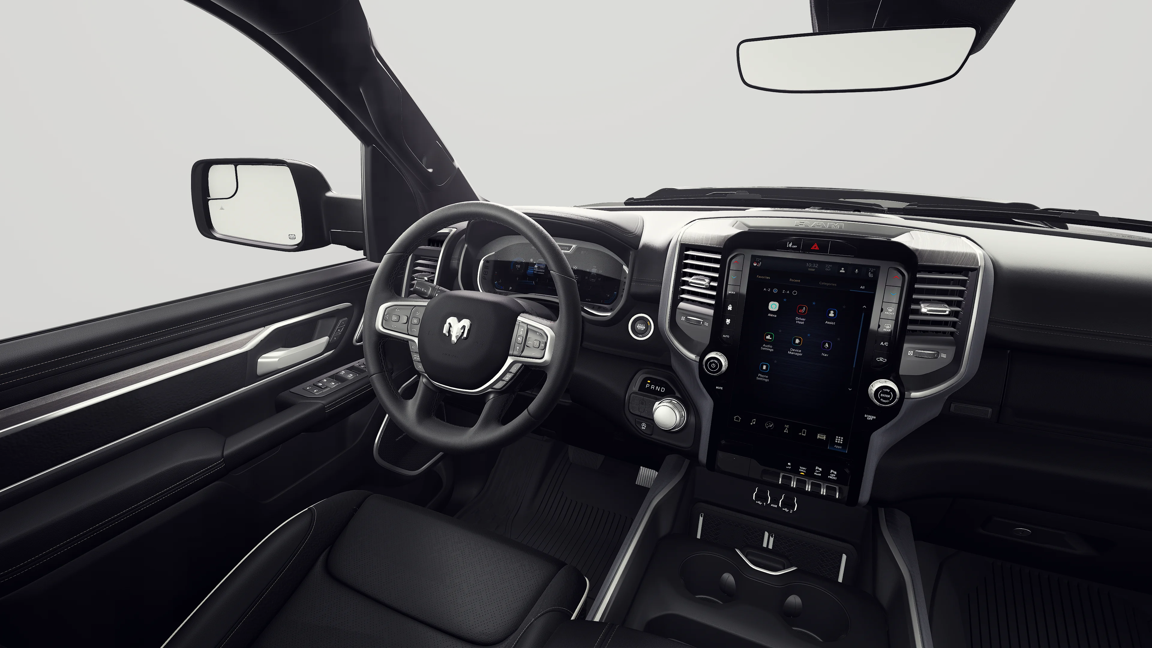 New 2027 Diamond Black Crystal Pearl-Coat Exterior Paint RAM Laramie image 8