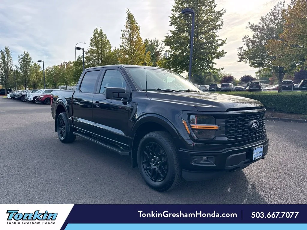 Used 2025 Agate Black Metallic Ford STX image 1
