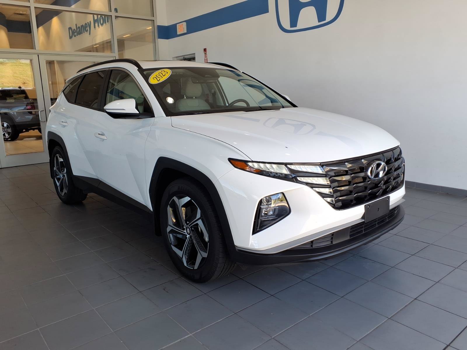 Certified Used 2023 Serenity White Pearl Hyundai SEL image 1