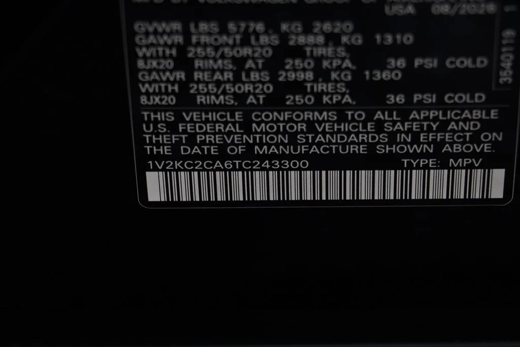 New 2026 Deep Black Volkswagen SE w/Technology image 23