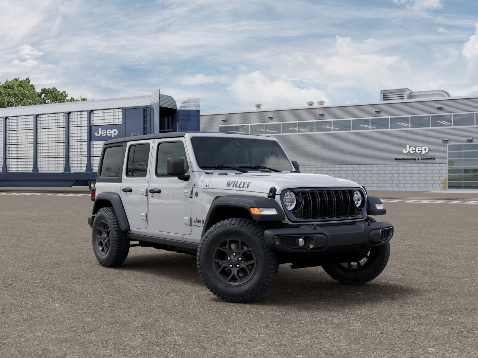 New 2026 Bright White Clear-Coat Exterior Paint Jeep Willys image 3