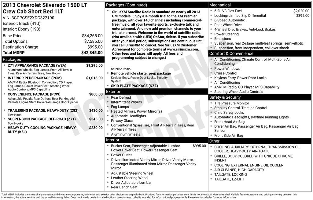 Used 2013 Black Chevrolet LT image 2