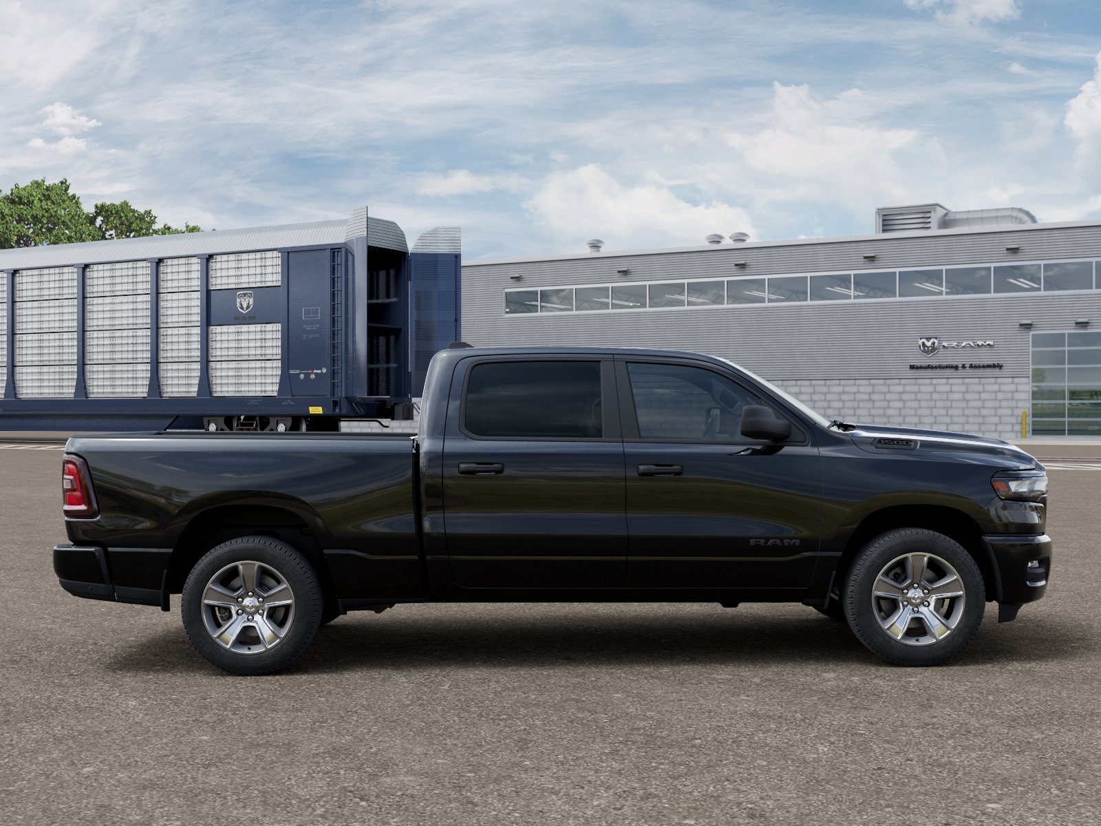 New 2026 Diamond Black Crystal Pearl-Coat Exterior Paint Ram  image 12