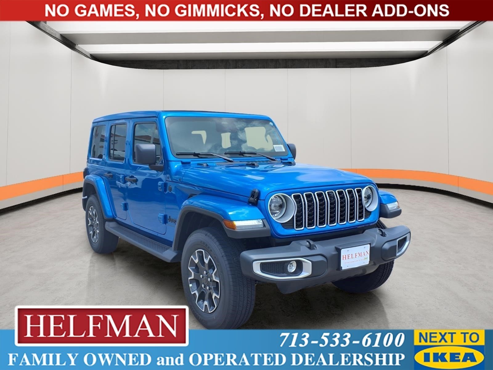 New 2026 Hydro Blue Pearl-Coat Exterior Paint Jeep Sahara image 1