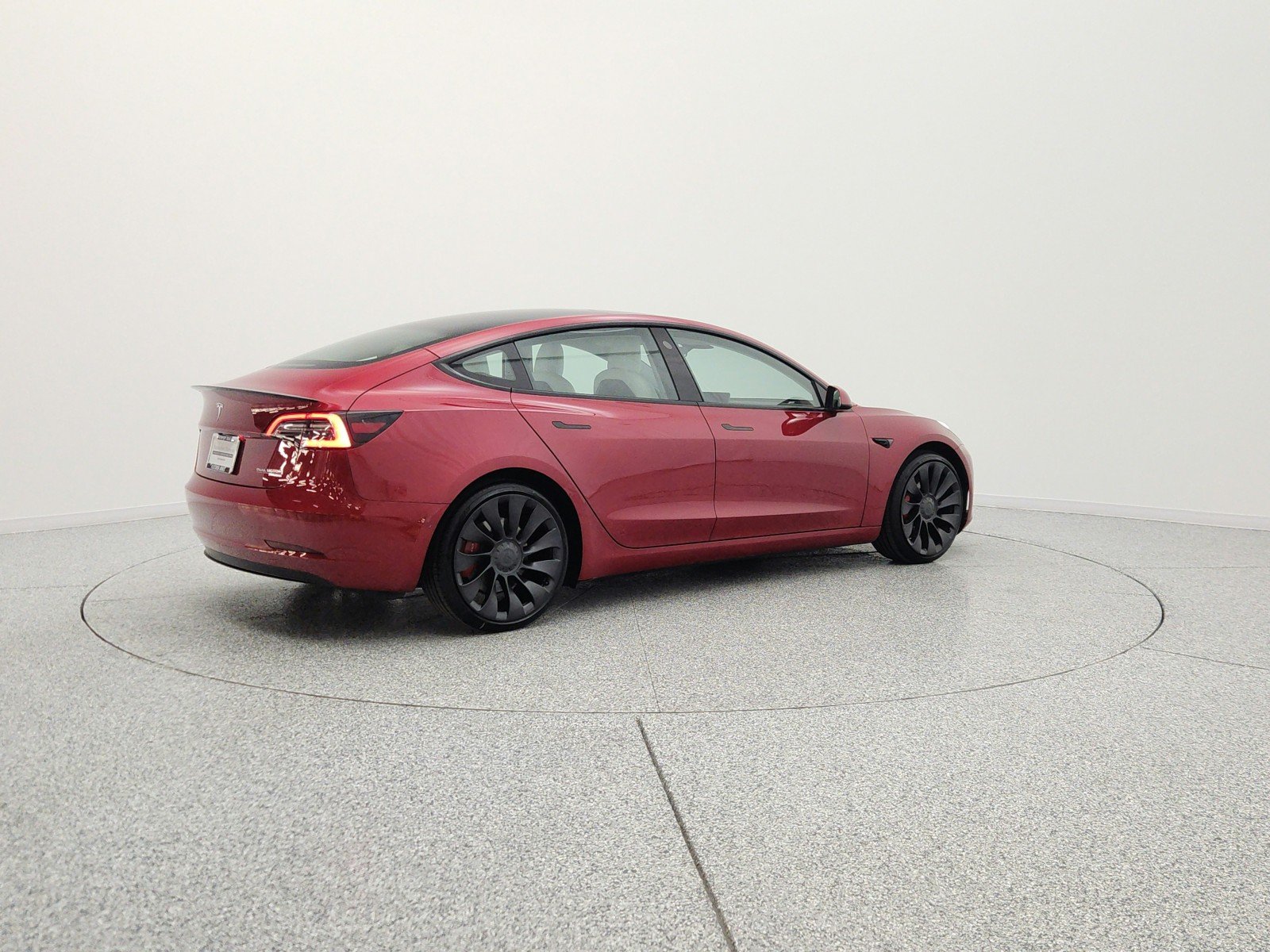 Used 2022 Red Multi-Coat Tesla Performance AWD image 5