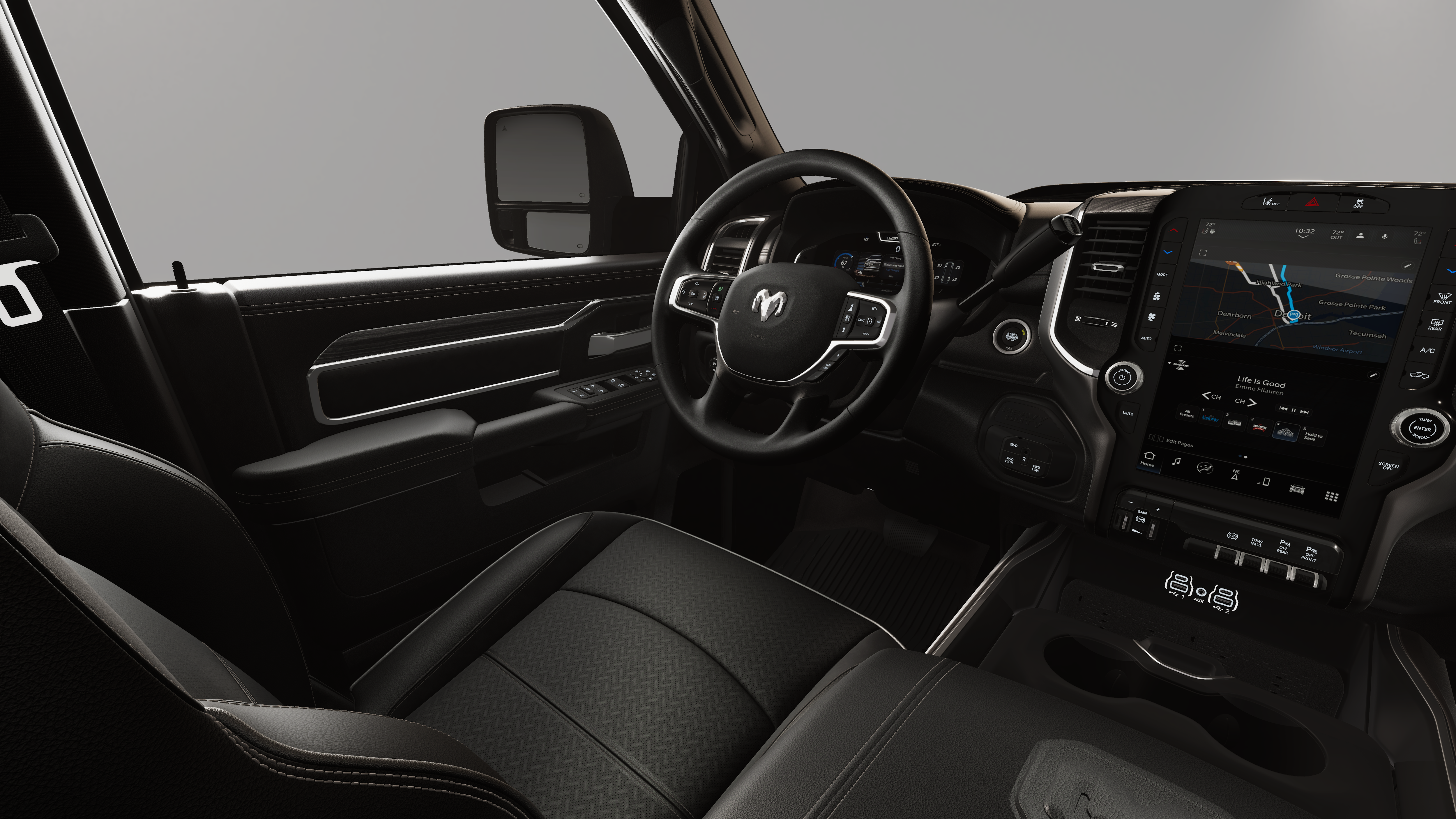 New 2026 Diamond Black Crystal Pearl-Coat Exterior Paint RAM LARAMIE image 20