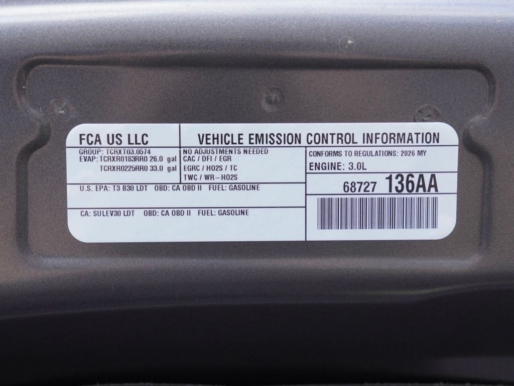 New 2026 Granite Crystal Metallic Clear-Coat Exterior Paint RAM Big Horn Night Edition image 29