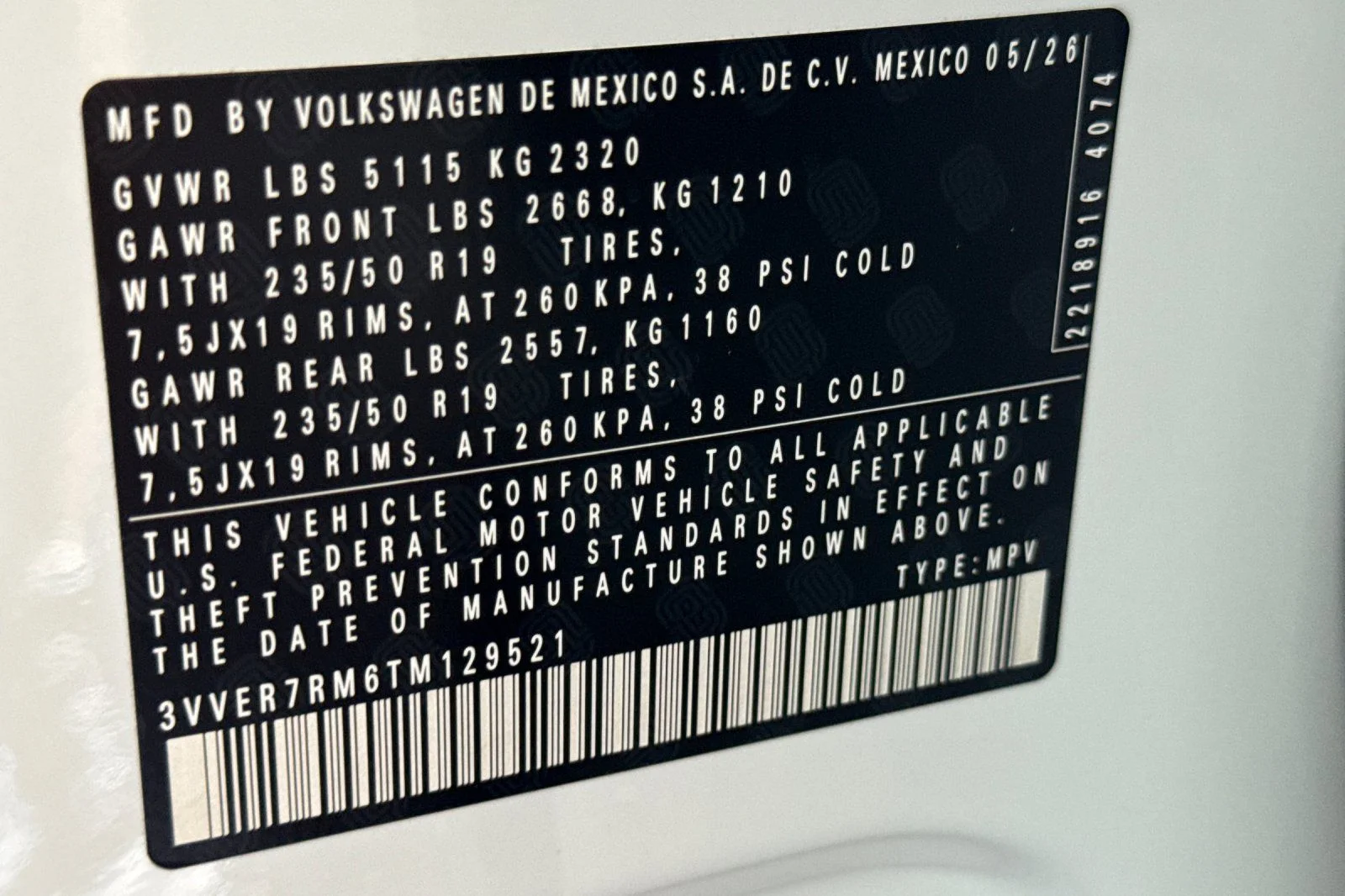 New 2026 White Volkswagen SE image 26