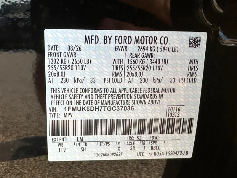 New 2026 Agate Black Metallic Ford Active w/100A Pkg 4WD image 21