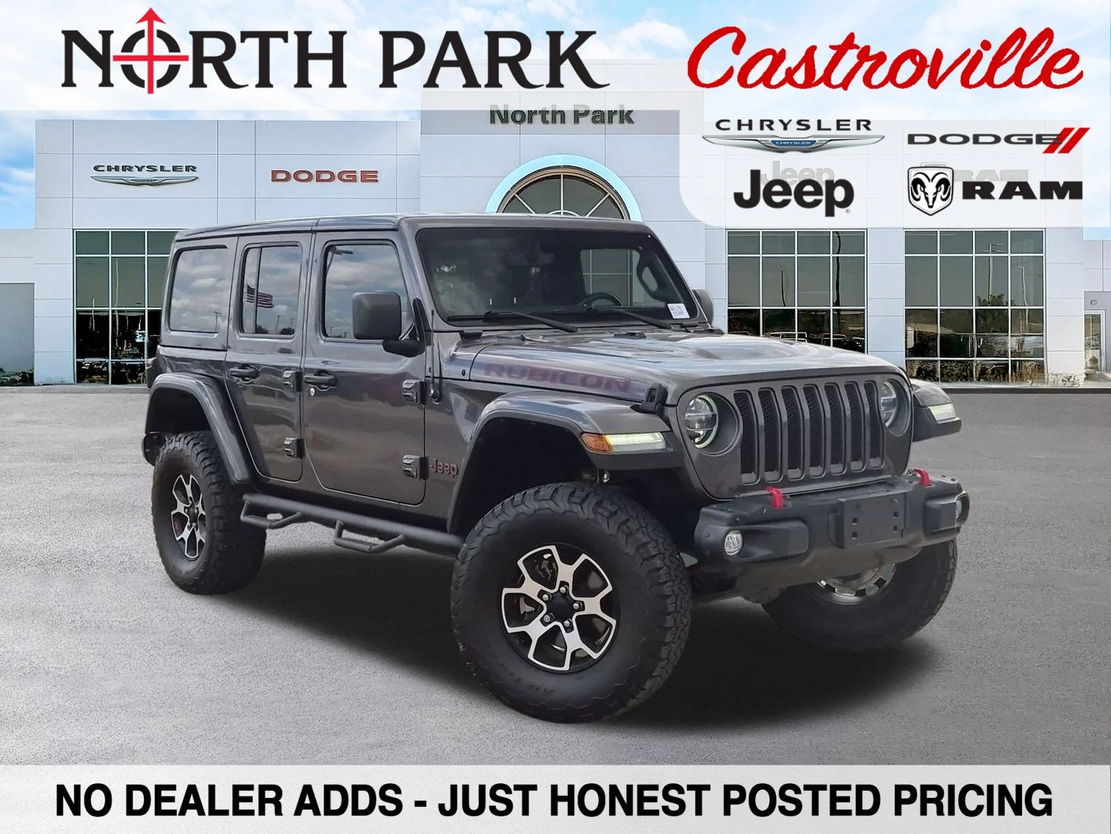 Used 2021 Gray Jeep Unlimited Rubicon image 1