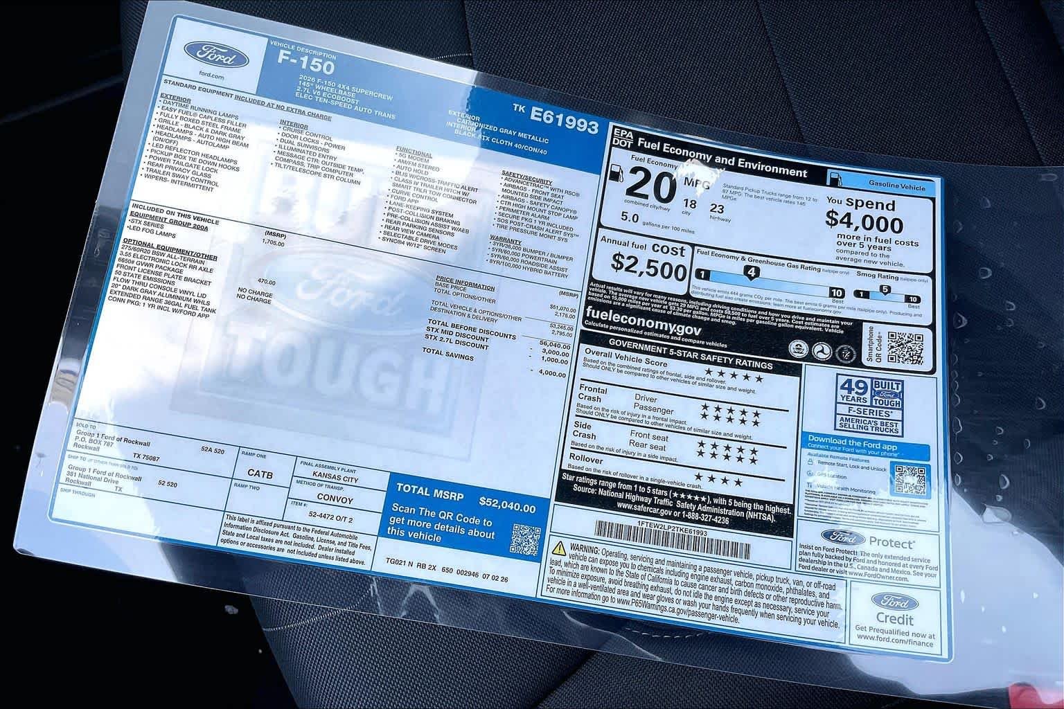 New 2026 Carbonized Gray Metallic Ford STX® image 19
