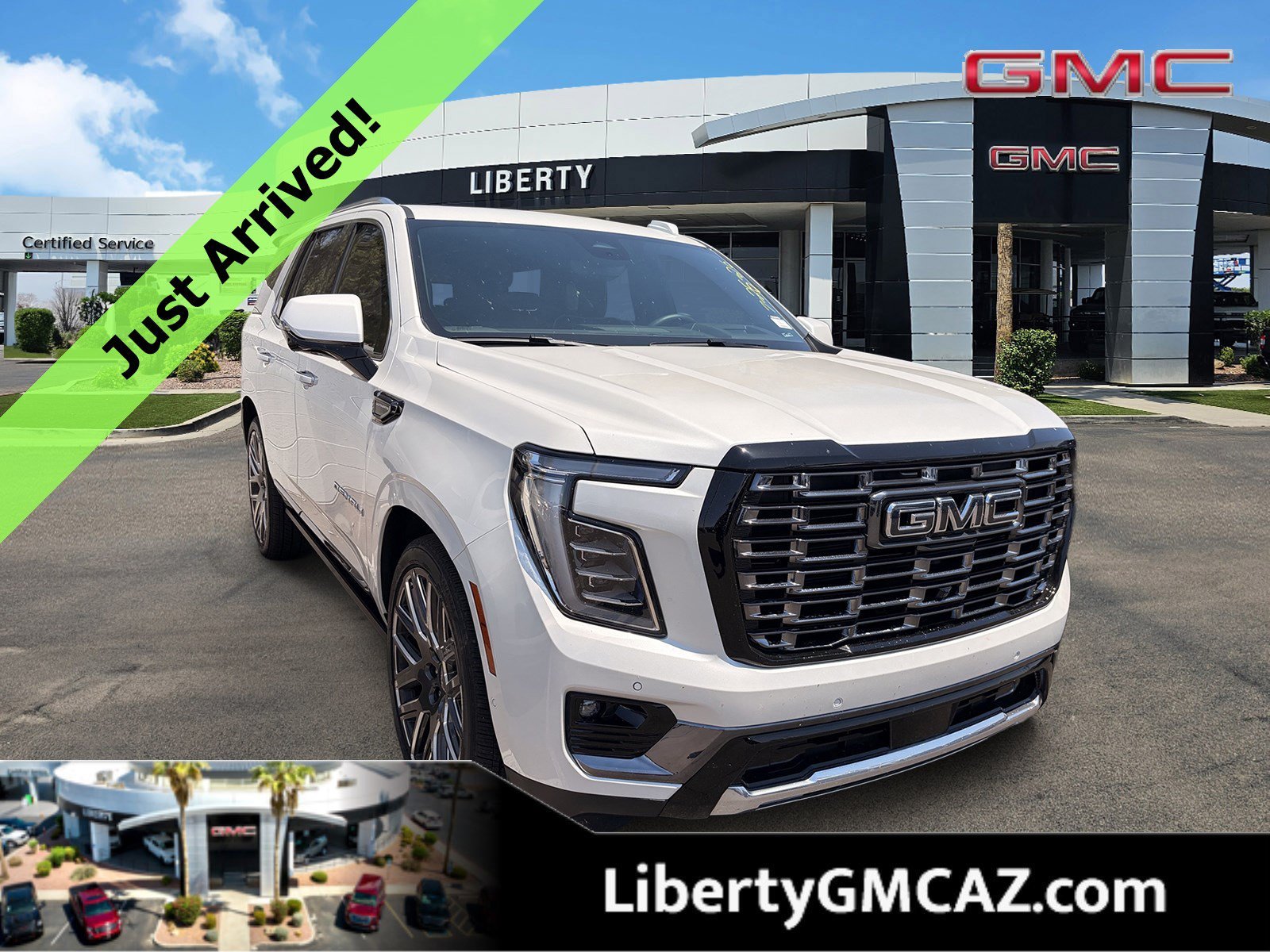 Used 2025 White Frost Tricoat GMC Denali Ultimate image 1