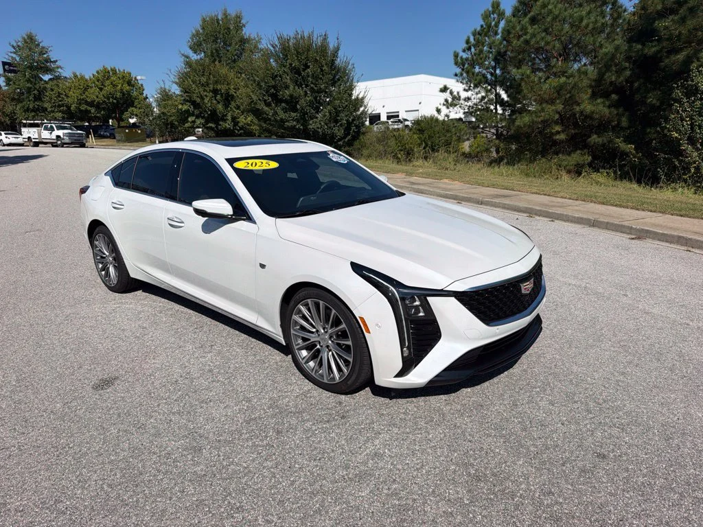 Used 2025 Crystal White Tricoat Cadillac Premium Luxury image 6