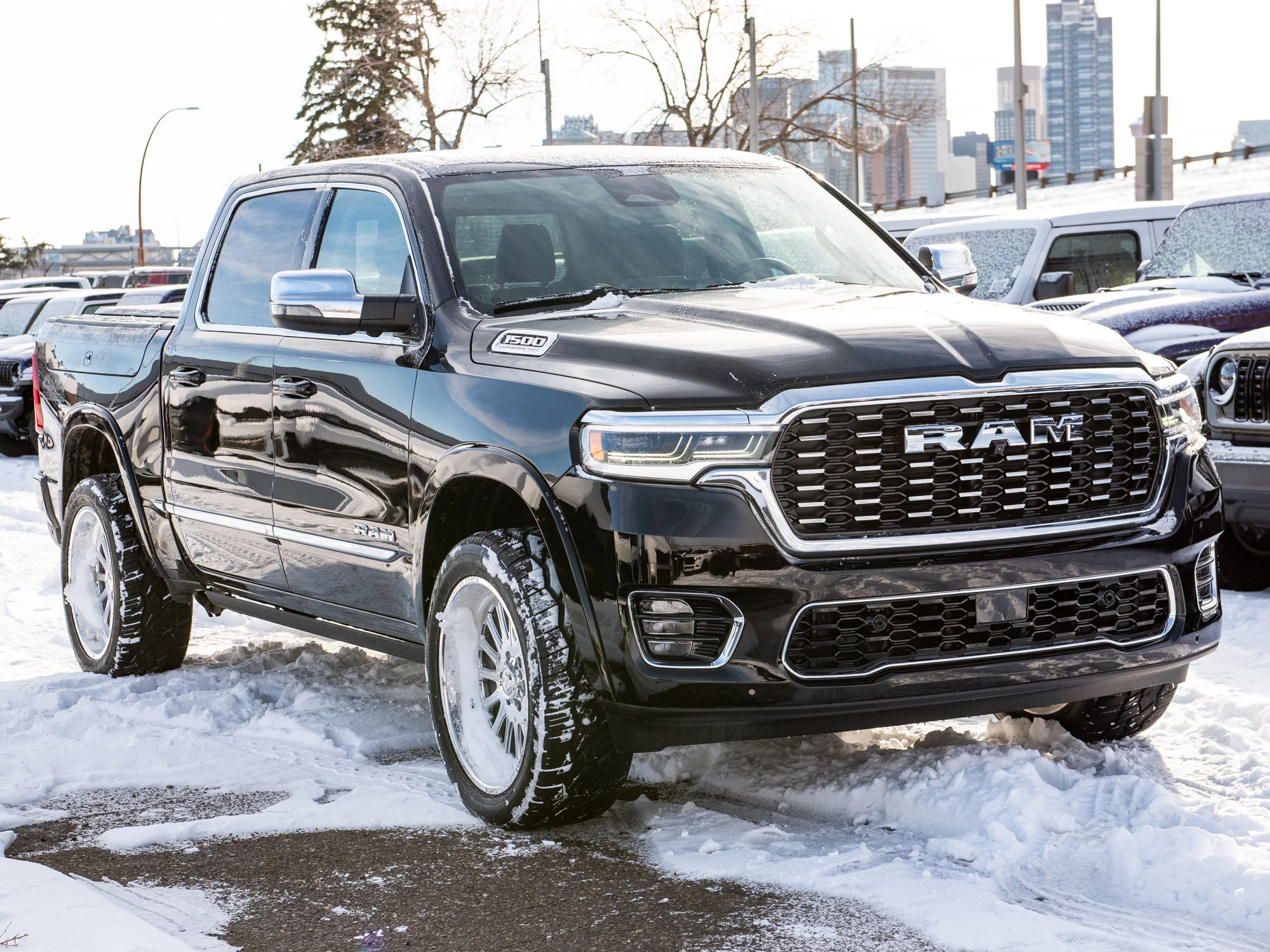 New 2026 Black RAM Tungsten*, 22 Inch American Force Wheels, 33 Inch Tires image 12
