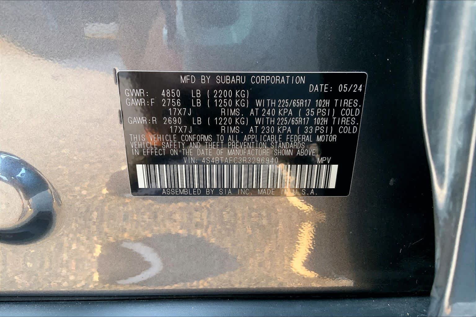 Used 2024 Magnetite Gray Metallic Subaru Premium image 31