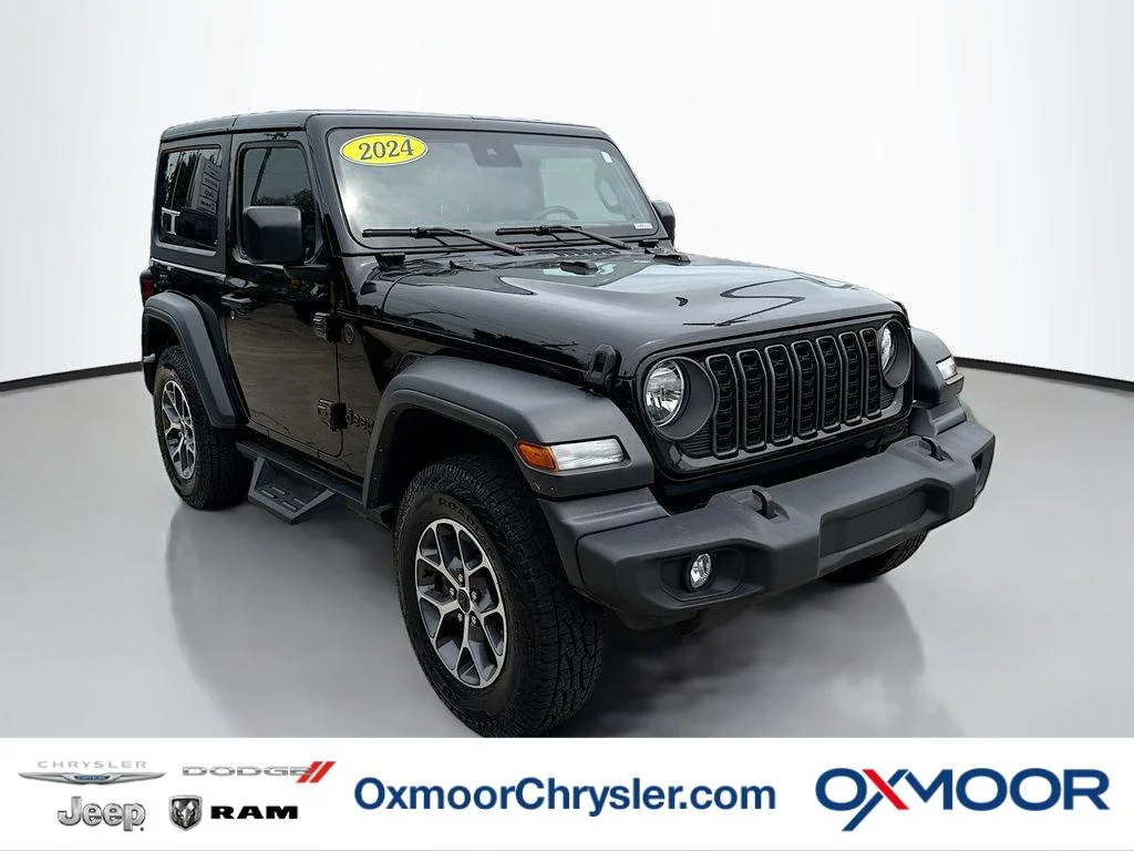 Used 2024 Black Clearcoat Jeep Sport S image 1
