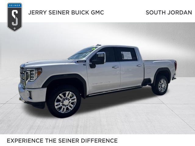 Used 2021 WHITE FROST TRICOAT GMC Denali image 1