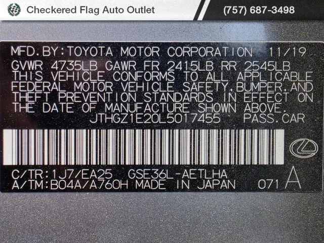 Used 2020 Atomic Silver Lexus 350 image 21