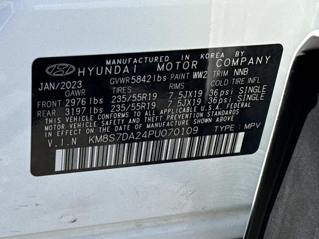 Used 2023 White Hyundai Limited image 30