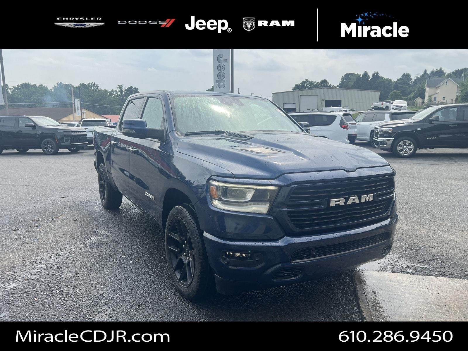 Used 2023 Patriot Blue Pearlcoat Ram Laramie image 1